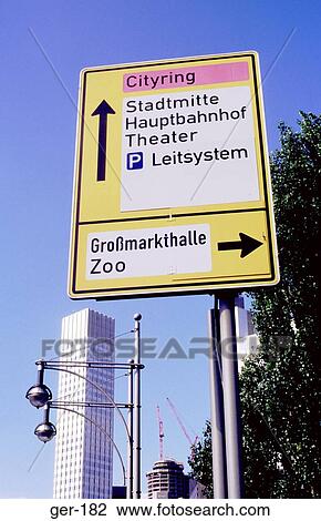 Road Sign in Frankfurt-am-Main Germany View Large Photo Image Stock Image - Road Sign in Frankfurt-am-Main Germany. Fotosearch