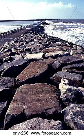 Rock Breakwater Causeway Aberavon Wales UK View Large Photo Image Stock Photograph - Rock Breakwater Causeway Aberavon Wales UK. Fotosearch