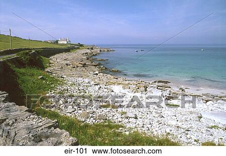 Stock Image - Rocky Coastline Ireland. Fotosearch