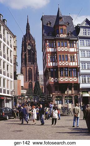 Romer Cathedral and Marketplace Frankfurt Germany View Large Photo Image Stock Image - Romer Cathedral and Marketplace Frankfurt Germany. Fotosearch