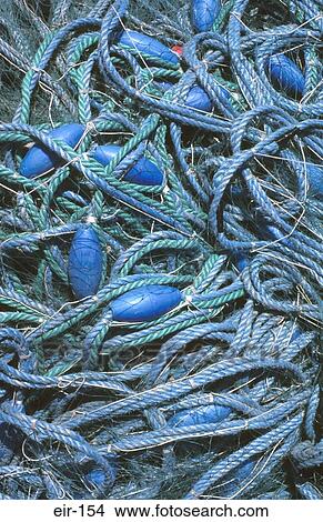 Ropes and Floats on Netting Ireland View Large Photo Image Picture - Ropes and Floats on Netting Ireland. Fotosearch