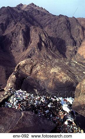 Rubbish Heap at Viewpoint on Mount Sinai Egypt View Large Photo Image Stock Image - Rubbish Heap at Viewpoint on Mount Sinai Egypt. Fotosearch