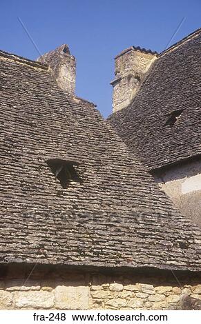 Rustic Roofs Beynac France View Large Photo Image Stock Photo - Rustic Roofs Beynac France. Fotosearch