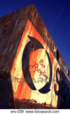 Rusting Can Recycling Skip View Large Photo Image Stock Photo - Rusting Can Recycling Skip. Fotosearch