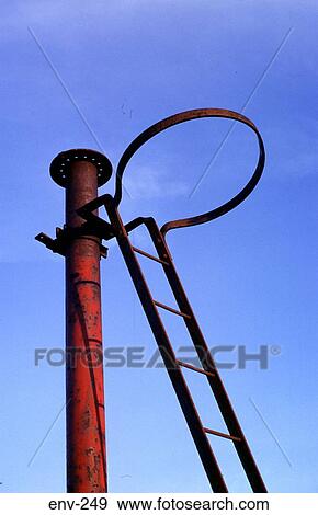 Rusty Pillar and Ladder View Large Photo Image Stock Photo - Rusty Pillar and Ladder. Fotosearch