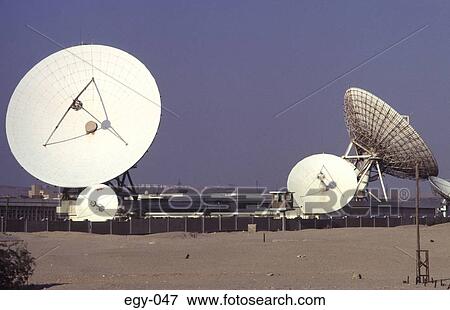 Satellite Telecommunications Centre Egypt Africa View Large Photo Image Stock Photo - Satellite Telecommunications Centre Egypt Africa. Fotosearch