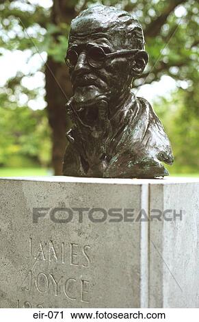 Sculptured Bronze Head of James Joyce Dublin View Large Photo Image Stock Image - Sculptured Bronze Head of James Joyce Dublin. Fotosearch