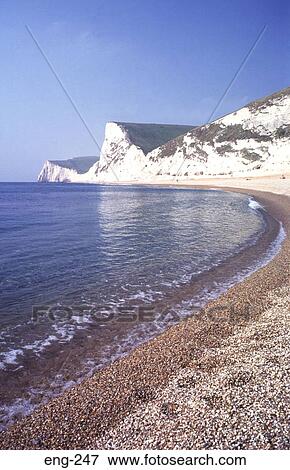 Shingle Beach with White Chalk Cliffs England View Large Photo Image Stock Photo - Shingle Beach with White Chalk Cliffs England. Fotosearch
