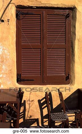 Shuttered Cafe Window View Large Photo Image Stock Photography - Shuttered Cafe Window. Fotosearch