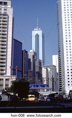 Skyscrapers along Harcourt Road Hong Kong View Large Photo Image Stock Photo - Skyscrapers along Harcourt Road Hong Kong. Fotosearch