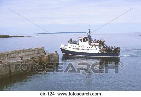 Small Ferry Doolin Clare Ireland View Large Photo Image Picture - Small Ferry Doolin Clare Ireland. Fotosearch