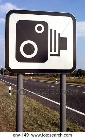 Speed Camera Sign UK View Large Photo Image Stock Photo - Speed Camera Sign UK. Fotosearch