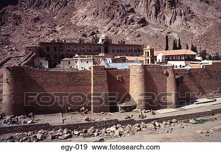St Catherine's Monastery Sinai Egypt Africa View Large Photo Image Stock Photo - St Catherine's Monastery Sinai Egypt Africa. Fotosearch
