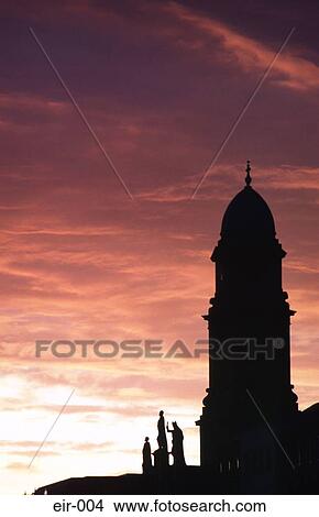 St Michans Church Spire at Sunset Dublin View Large Photo Image Picture - St Michans Church Spire at Sunset Dublin. Fotosearch