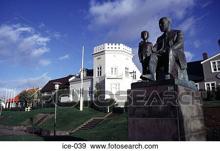 Statue of Man and Boy Laekjargata Reykjavik Iceland View Large Photo Image Stock Photo - Statue of Man and Boy Laekjargata Reykjavik Iceland. Fotosearch