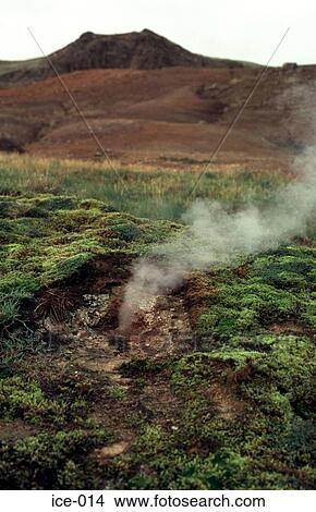 Steam Vent Iceland View Large Photo Image Picture - Steam Vent Iceland. Fotosearch