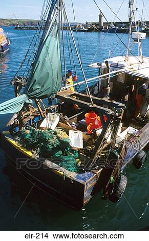 Stern of Small Trawler Ireland View Large Photo Image Picture - Stern of Small Trawler Ireland. Fotosearch