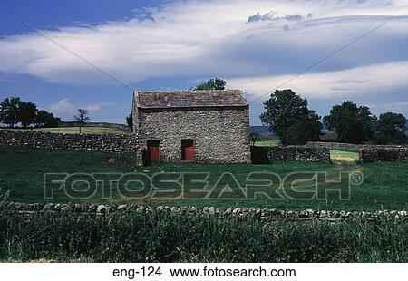 Stone Barn in Field Yorkshire Dales England View Large Photo Image Picture - Stone Barn in Field Yorkshire Dales England. Fotosearch