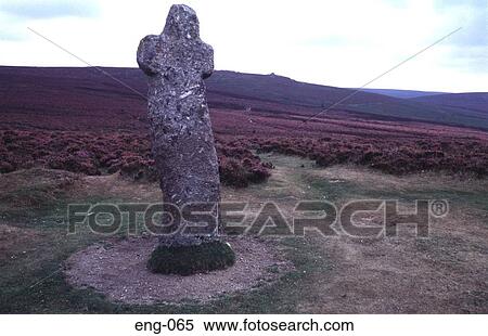 Stone Cross on Dartmoor England UK View Large Photo Image Stock Photography - Stone Cross on Dartmoor England UK. Fotosearch
