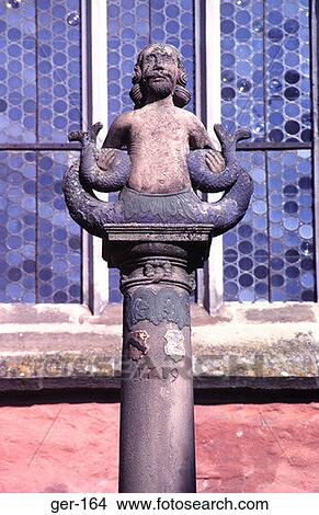 Stone Figure in Churchyard Rothenburg Germany View Large Photo Image Picture - Stone Figure in Churchyard Rothenburg Germany. Fotosearch
