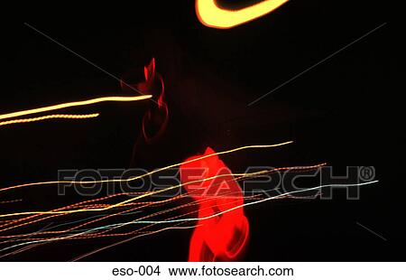 Streaks of Yellow and Red Light View Large Photo Image Picture - Streaks of Yellow and Red Light. Fotosearch