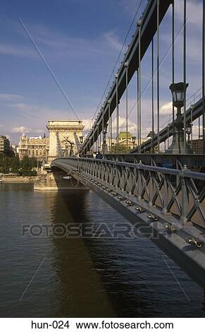 Szechenyi Chain Bridge Budapest Hungary View Large Photo Image Picture - Szechenyi Chain Bridge Budapest Hungary. Fotosearch