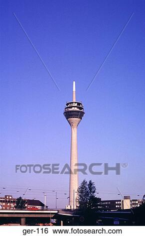 Telecommunications Tower Dusseldorf Germany View Large Photo Image Stock Photograph - Telecommunications Tower Dusseldorf Germany. Fotosearch