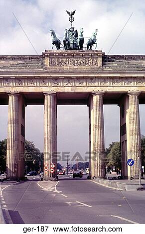 The Brandenburg Gate Berlin Germany View Large Photo Image Stock Photo - The Brandenburg Gate Berlin Germany. Fotosearch