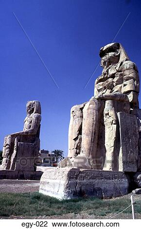 The Colossi of Memnon (statues) Egypt Africa View Large Photo Image Stock Image - The Colossi of Memnon (statues) Egypt Africa. Fotosearch