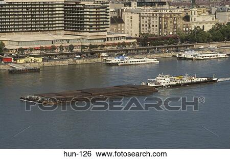 Stock Photograph - The Corso and Danube Budapest Hungary. Fotosearch