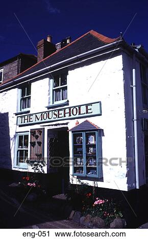 The Mousehole Artshop Building Cornwall England UK View Large Photo Image Stock Image - The Mousehole Artshop Building Cornwall England UK. Fotosearch