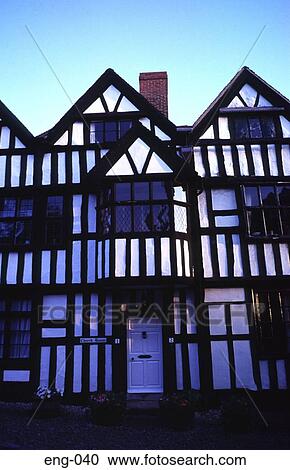 Timber Framed House Ledbury England UK View Large Photo Image Stock Image - Timber Framed House Ledbury England UK. Fotosearch
