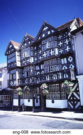 Timber Framed House Ludlow England UK View Large Photo Image Stock Photo - Timber Framed House Ludlow England UK. Fotosearch