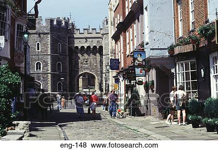 Tourists walking in Windsor England View Large Photo Image Stock Photo - Tourists walking in Windsor England. Fotosearch