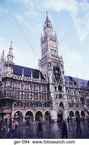 Town Hall Marienplatz Munich View Large Photo Image Picture - Town Hall Marienplatz Munich. Fotosearch