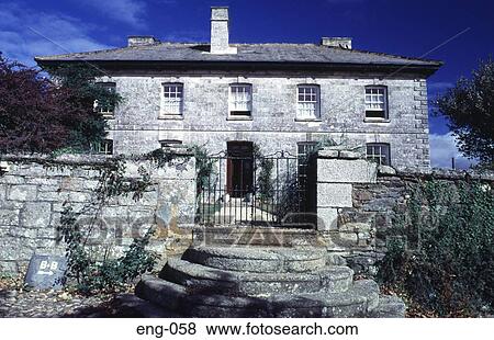 Stock Photo - Traditional Stone Building Porthleven Cornwall UK. Fotosearch