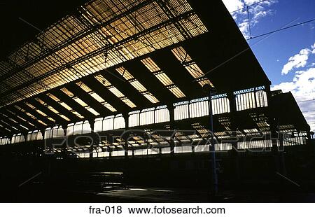 Train Sheds Lyon Station France Europe View Large Photo Image Stock Photo - Train Sheds Lyon Station France Europe. Fotosearch