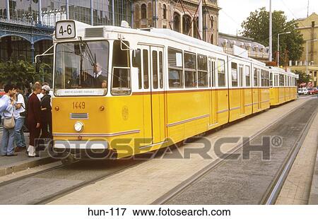 Stock Photo - Tram Budapest Hungary. Fotosearch