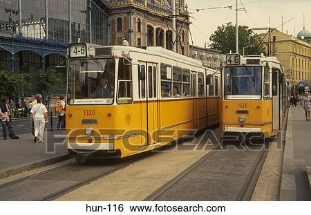 Trams Budapest Hungary View Large Photo Image Stock Photograph - Trams Budapest Hungary. Fotosearch