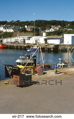 Trawler on Quayside Dunmore East Ireland View Large Photo Image Stock Photo - Trawler on Quayside Dunmore East Ireland. Fotosearch