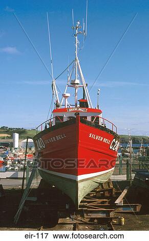 Trawler Under Repairs Ireland View Large Photo Image Stock Photo - Trawler Under Repairs Ireland. Fotosearch