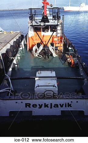Tugboat at Quayside Reykjavik Harbour Iceland View Large Photo Image Stock Image - Tugboat at Quayside Reykjavik Harbour Iceland. Fotosearch