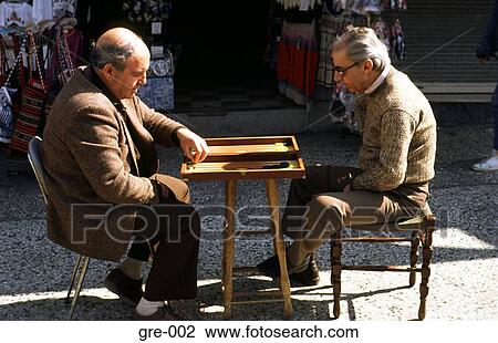 Two Men Playing Backgammon Athens View Large Photo Image Stock Image - Two Men Playing Backgammon Athens. Fotosearch