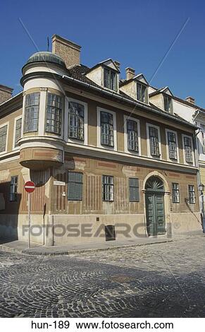 Unusual Building Old Town Budapest Hungary View Large Photo Image Stock Photo - Unusual Building Old Town Budapest Hungary. Fotosearch