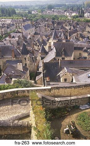 View of Chinon France View Large Photo Image Stock Image - View of Chinon France. Fotosearch