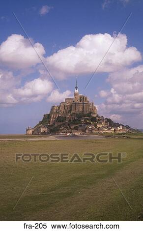 View of Mont St Michael across Fields France View Large Photo Image Stock Photography - View of Mont St Michael across Fields France. Fotosearch