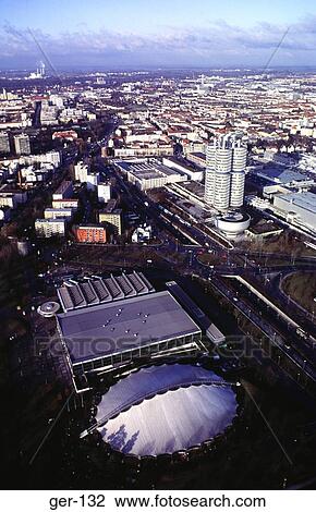 View of Munich Cityscape and BMW Plant Germany View Large Photo Image Stock Image - View of Munich Cityscape and BMW Plant Germany. Fotosearch
