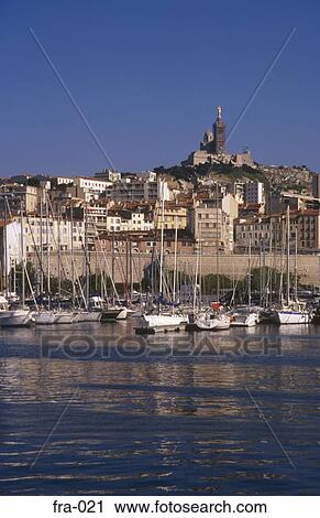 Stock Image - View of the Vieux Port (Old Port) Marseille France. Fotosearch