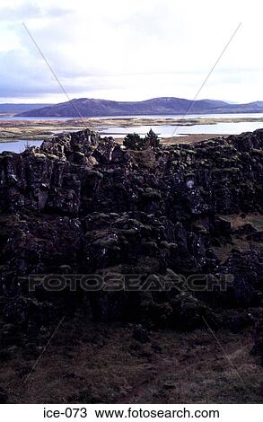 Volcanic Outcrops Pingvellir National Park Iceland View Large Photo Image Stock Image - Volcanic Outcrops Pingvellir National Park Iceland. Fotosearch