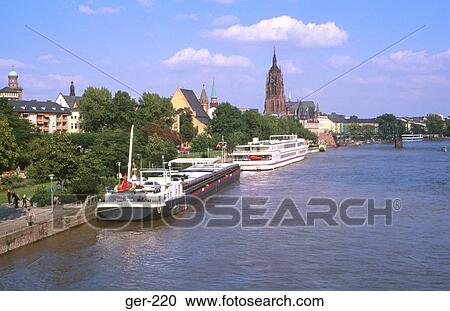 Waterfront Frankfurt Am Main Germany View Large Photo Image Stock Image - Waterfront Frankfurt Am Main Germany. Fotosearch